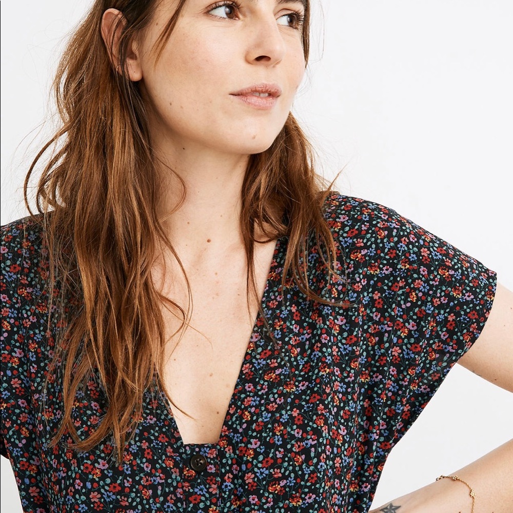 SOLD EUC Madewell Easy Midi Dress Fieldwalk Floral